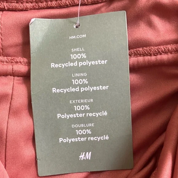 H&M Dusty Pink Maxi Dress Elegant Flowing Design size Large NWT - Picture 8 of 10